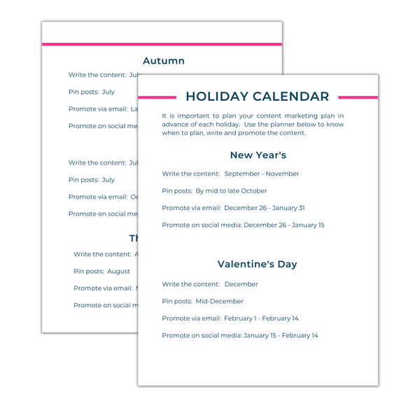 Holiday Planner