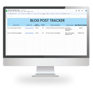 Blog Post Updates Tracker
