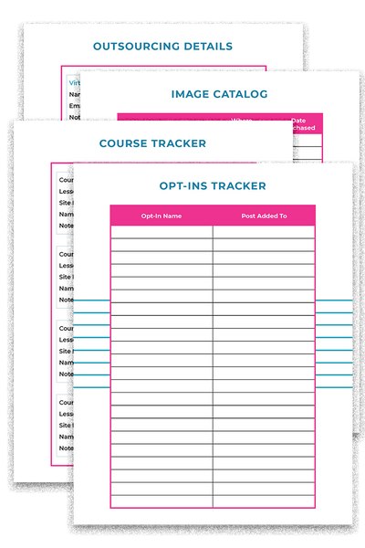 Blogging Business Planner (24 Pages).