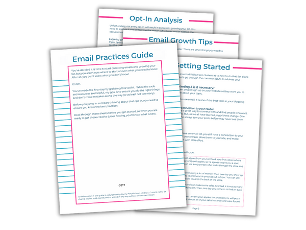 Email Opt-Ins Toolkit