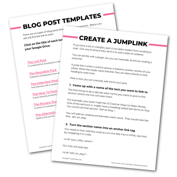 Blog Post Templates & Guide.